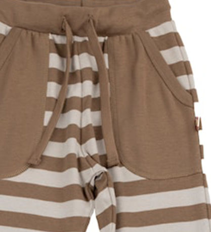 Katvig Bukser - Brun/Beige Stribet