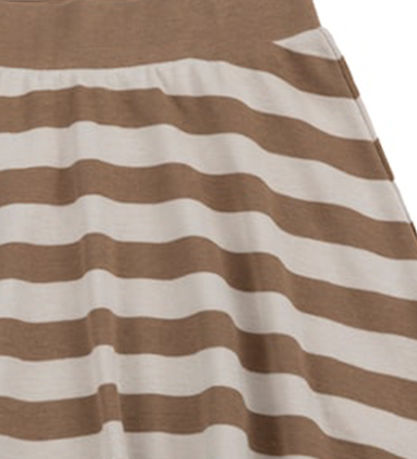 Katvig Nederdel - Brun/Beige Stribet