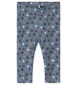 Name It Leggings - Rib - NbmRicco - Flint Stone m. Stjerner