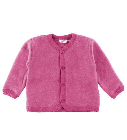 Joha Cardigan - Uld - Hindbær