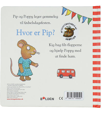 Forlaget Bolden Bog m. Flapper - Pip og Poppy: Leger Gemmeleg