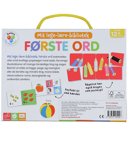 Forlaget Bolden Bøger - Mit Lege-lære-bibliotek - Første Ord