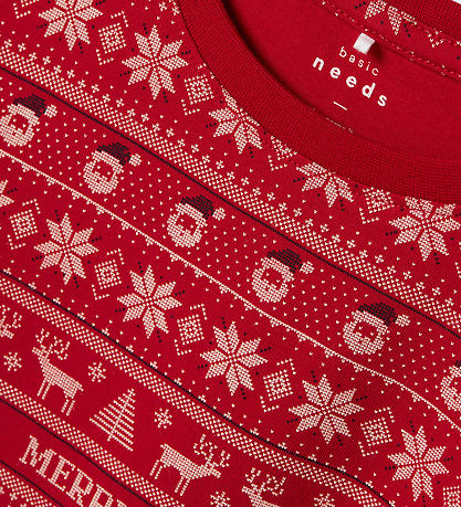 Name It Nattøj - NknVismas - Jester Red/Merry Christmas