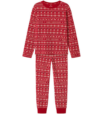 Name It Nattøj - NknVismas - Jester Red/Merry Christmas