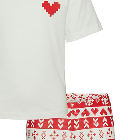 Vero Moda Girl Nattøj - 2-delt - VmChris - Chinese Red/Heart