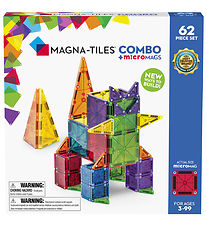 Magna-Tiles Magnetsæt - 62 Dele - MicroMAGS & Combo