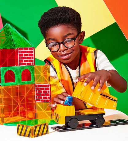 Magna-Tiles Magnetsæt - 50 Dele - Builder XL + MicroMAGS