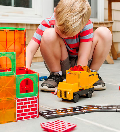 Magna-Tiles Magnetsæt - 50 Dele - Builder XL + MicroMAGS