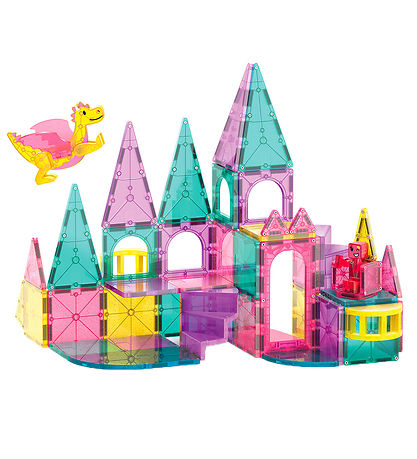 Magna-Tiles Magnetsæt - 48 Dele - Castle Deluxe + MicroMAGS