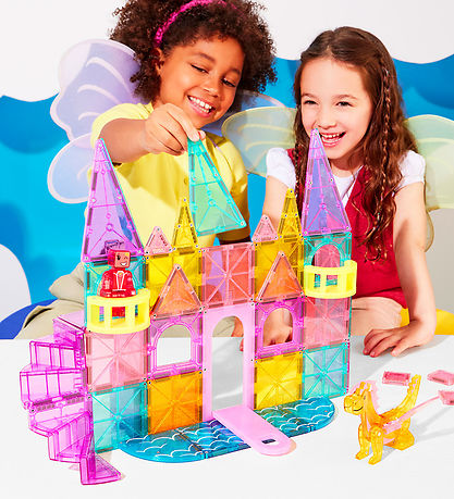 Magna-Tiles Magnetsæt - 48 Dele - Castle Deluxe + MicroMAGS