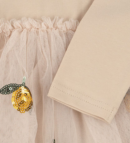 Konges Sløjd Kjole - Yvonne Ballerina - Lemon Sequin