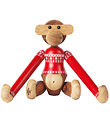 Kay Bojesen Træfigur - Abe - Julesweater 2024 - Lille - Teak/Lim