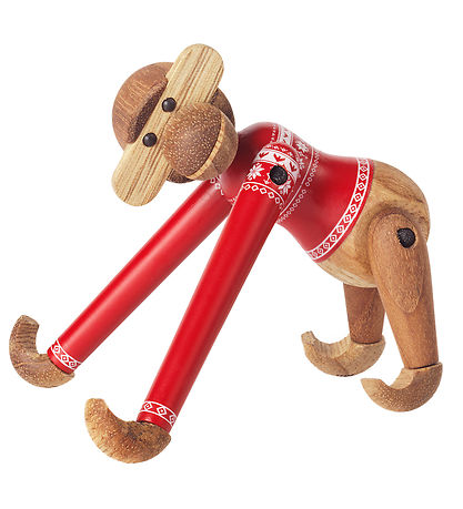 Kay Bojesen Træfigur - Abe - Julesweater 2024 - Mini -Teak/Limba