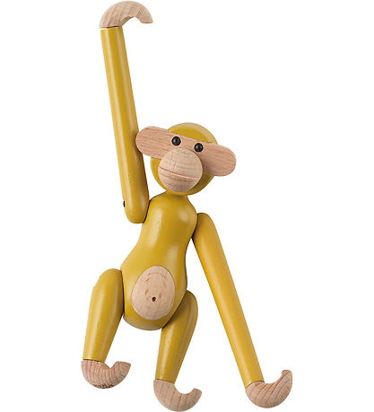 Kay Bojesen Træfigur - Abe - Vintage - Mini - Gul