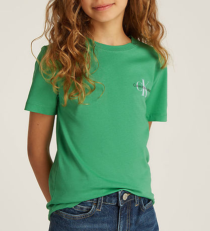 Calvin Klein T-Shirt - Chest Monogram - Vintage Green