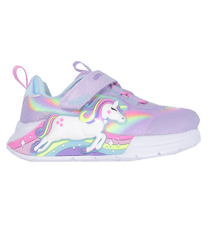 Skechers Shoes w. Light - Unicorn Chaser - Lavender/Multi