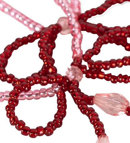 Konges Sløjd Smykkesæt - Armbånd/Halskæde - Mellow Rose/Rio Red