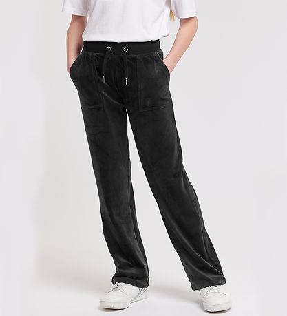Juicy Couture Velourbukser - Layla Pocket - Sort