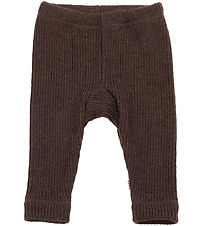 Joha Leggings - Strik - Uld - Mørkebrun