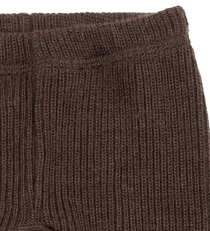 Joha Leggings - Strik - Uld - Mørkebrun