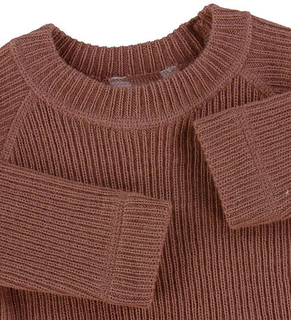 Joha Bluse - Strik - Uld - Brun