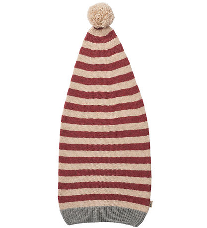 Wheat Nissehue - Strik - Red Stripe