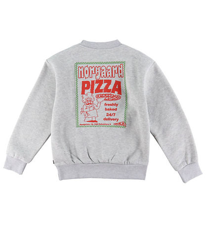 Mads Nørgaard Sweatshirt - Sonar - Light Grey Melange