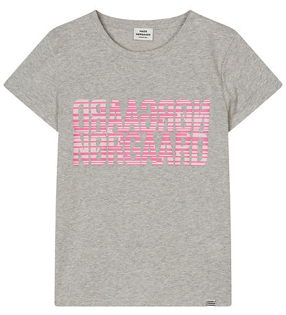 Mads Nørgaard T-shirt - Tuvina - Light Grey Melange