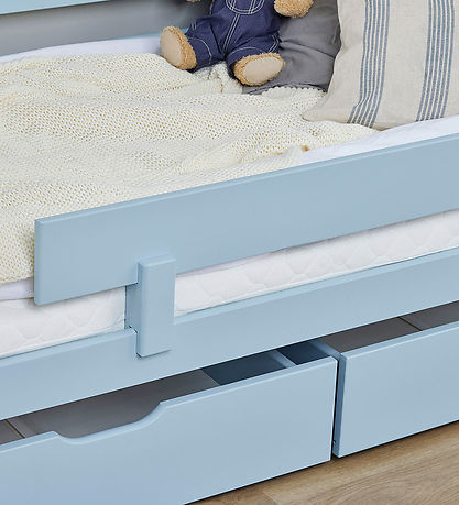 Hoppekids Skuffer m. Hjul - 2 stk. - 70x160 cm - Dream Blue