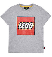 LEGO® Wear T-Shirt - LWTano 631 - Grey Melange m. Logo