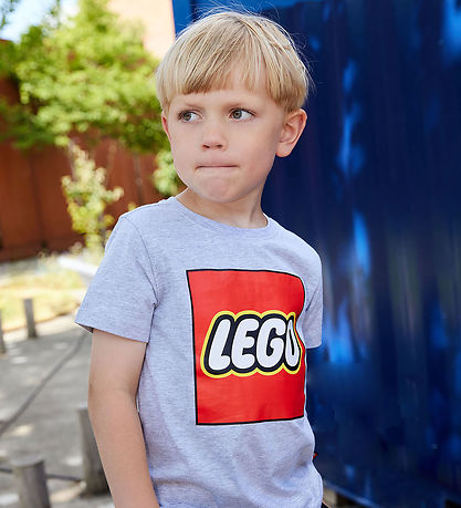 LEGO® Wear T-Shirt - LWTano 631 - Grey Melange m. Logo
