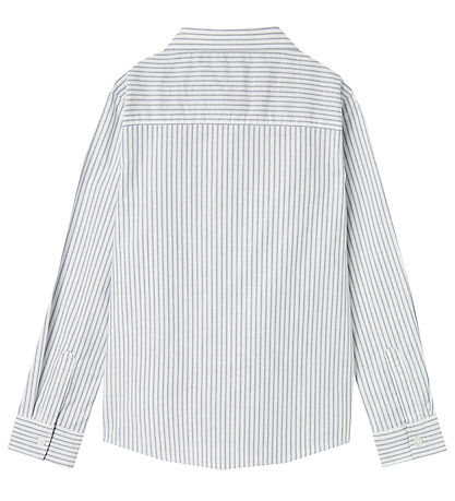 Name It Skjorte - NkmRekid - Bright White/THIN STRIPE - FLINT ST
