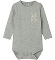 Name It Body l/æ - NbmLaby - Grey Melange