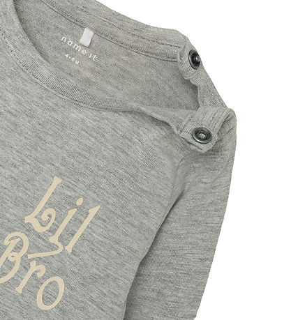 Name It Body l/æ - NbmLaby - Grey Melange