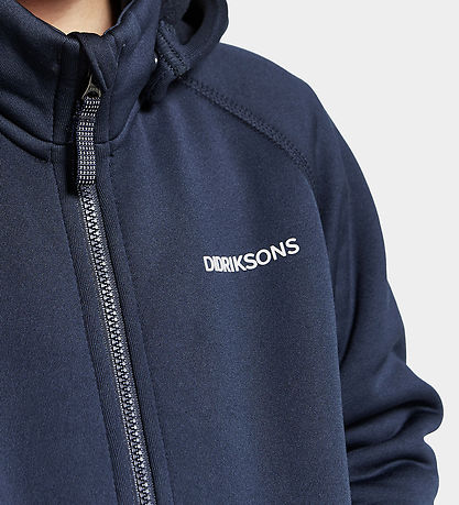 Didriksons Cardigan m. Fleece - Corin - Navy