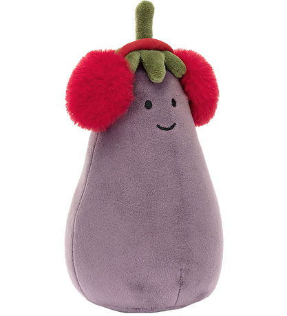 Jellycat Bamse - 16x9 cm - Toastie Vivacious Red Aubergine