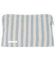 Studio Feder Toilettaske - Celia - Cotton - Pale Blue Stripe