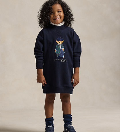 Polo Ralph Lauren Sweatkjole - Navy m. Bamse