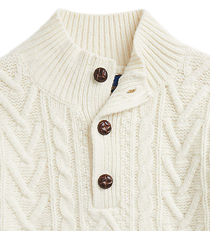 Polo Ralph Lauren Bluse - Uld - Cream