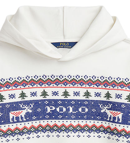 Polo Ralph Lauren Hættetrøje - Hvid m. Broderi