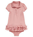 Polo Ralph Lauren Kjole m. Bloomers - Rosa m. Flæser