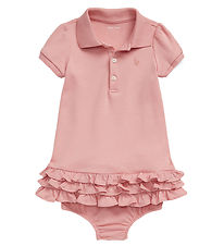 Polo Ralph Lauren Kjole m. Bloomers - Rosa m. Flæser