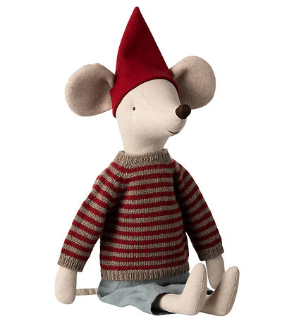 Maileg Julemus - Maxi - Grøn Buks/Strik Bluse