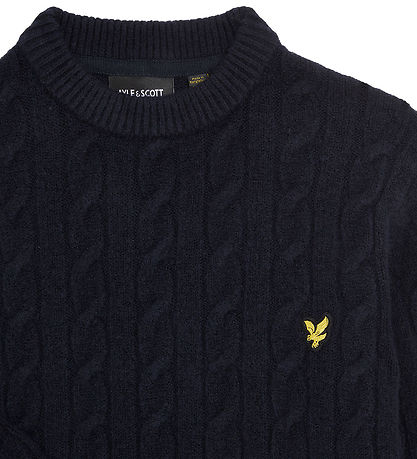 Lyle & Scott Bluse - Strik - Dark Navy
