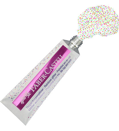 Faber-Castell Glitter Tuber - 2 stk. - Rainbow