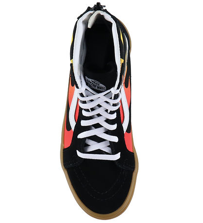 Vans Sko - Sk8-Hi Zip - Flame Black/Gum