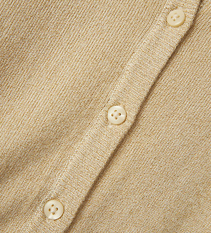 Name It Cardigan - Strik - NmfVamyne - Summer Sand/Gold Lurex