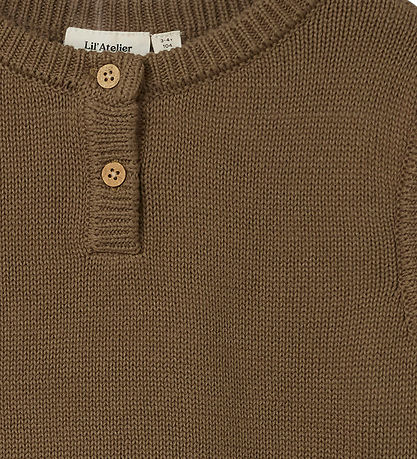 Lil Atelier Vest - Strik - NbmRamlo - Shitake