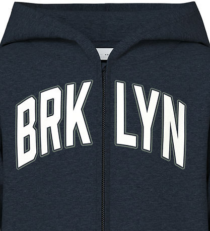 Name It Cardigan m. Hætte - NkmVidar - Dark Sapphire/Brooklyn
