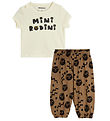 Mini Rodini Cats Baby Sæt - Offwhite